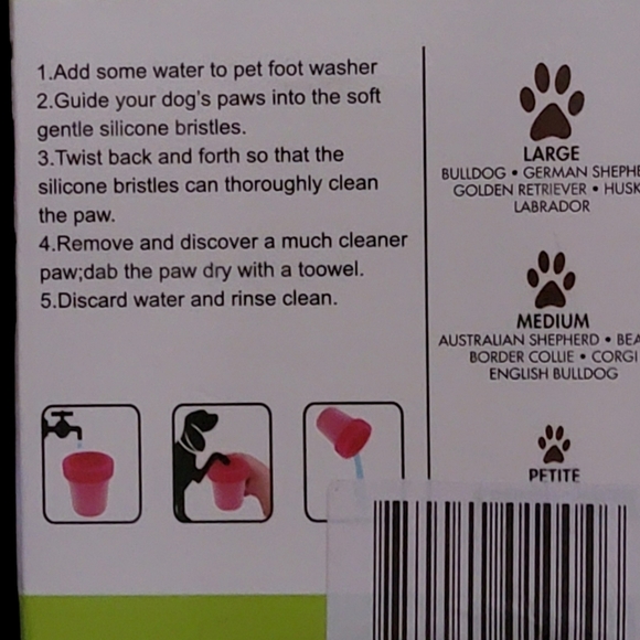 1 Small Pet Paw Cleaner, muddy buddy foot cleaner - Picture 8 of 8